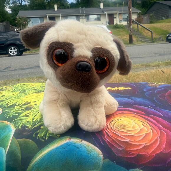 Ty Beanie Boo “Rufus” 6″ Pug Plush – VelveTy 100% Shell, EUC - Picture 1 of 4